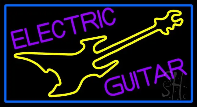 Electric Guitar LED Neon Sign