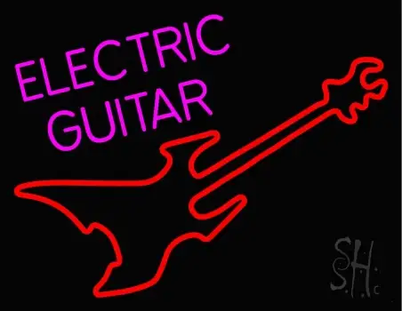 Electric Guitar LED Neon Sign