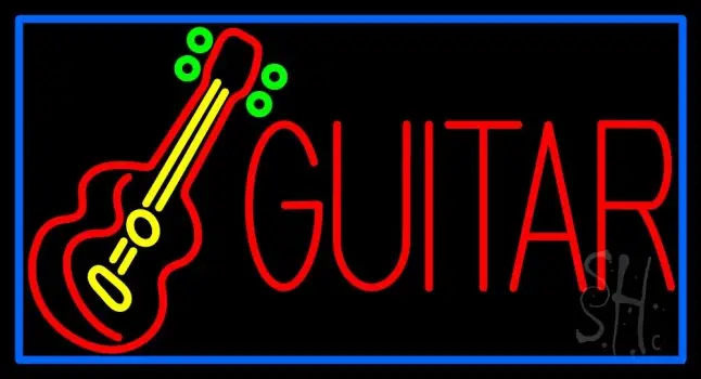 Guitar Strings LED Neon Sign