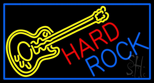 Hard Rock Guitar LED Neon Sign