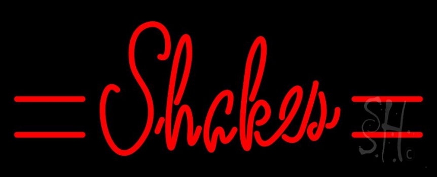 Red Shakes LED Neon Sign