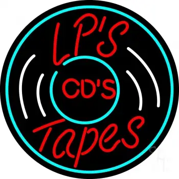 Lps Cds Tapes LED Neon Sign
