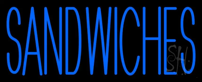 Blue Sandwiches LED Neon Sign