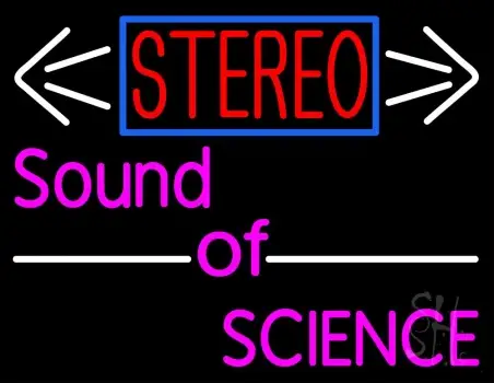 Stereo Sound Of Science LED Neon Sign
