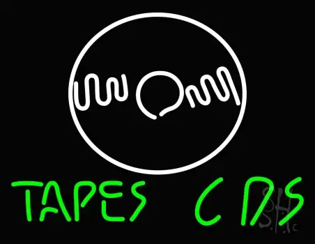 Tapes Cds Disc LED Neon Sign