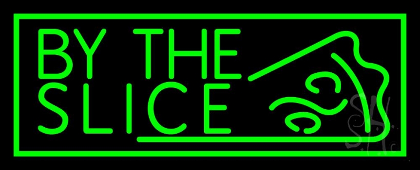 Green By The Slice LED Neon Sign