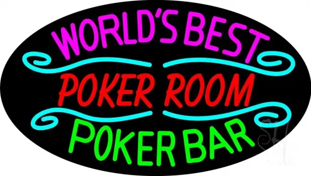 Best Poker Room Liquor Bar Beer LED Neon Sign