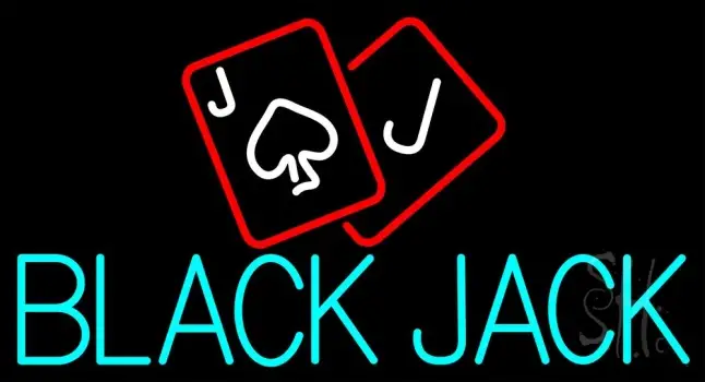 Blackjack Poker Neon LED Neon Sign