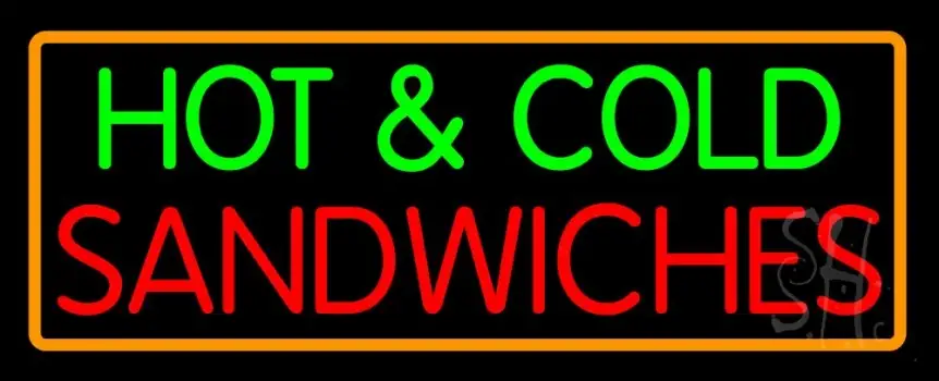 Hot N Cold Sandwiches LED Neon Sign
