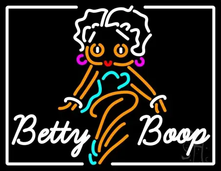 Orange Betty Boop LED Neon Sign
