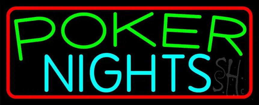 Poker Nights Game Bar Pub Gift LED Neon Sign