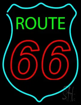 Route Double Stroke 66 LED Neon Sign