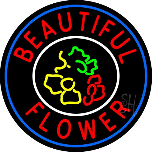 Beautiful Flowers LED Neon Sign