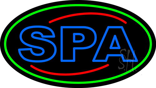 Blue Spa LED Neon Sign