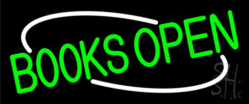 Books Open LED Neon Sign
