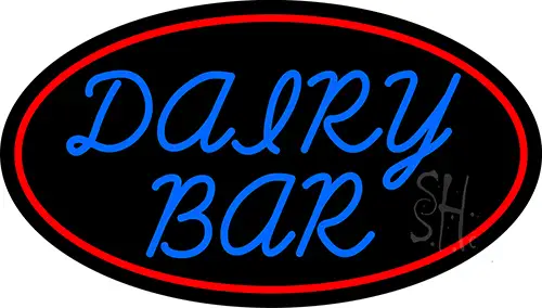 Dairy Bar With Logo LED Neon Sign