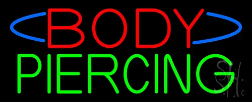 Deco Style Body Piercing LED Neon Sign