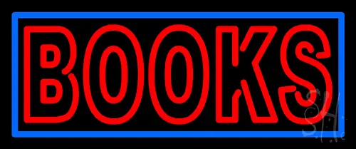 Double Stroke Books LED Neon Sign