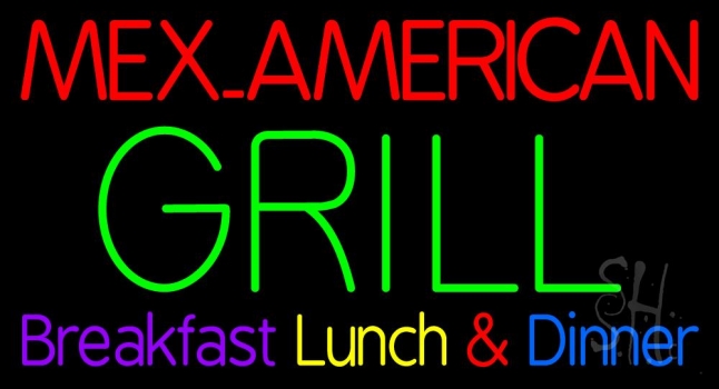 Mex American Grill LED Neon Sign