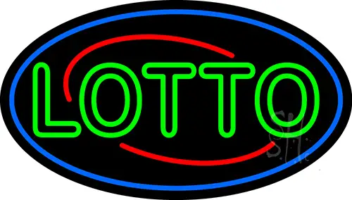 Double Stroke Lotto LED Neon Sign