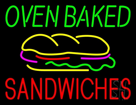 Oven Baked Sandwiches LED Neon Sign