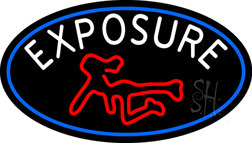 Exposure Full Girl Logo LED Neon Sign