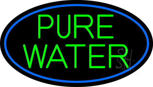 Green Pure Water LED Neon Sign
