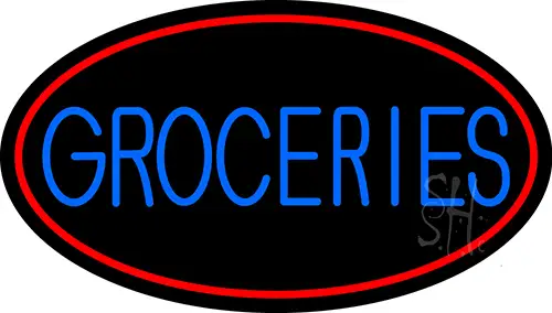 Groceries LED Neon Sign