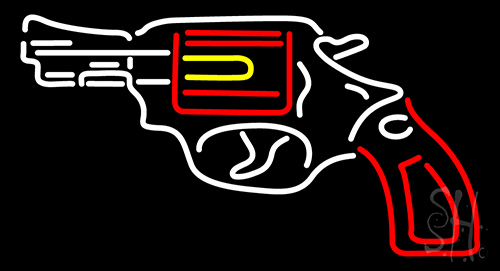 Gun Logo LED Neon Sign