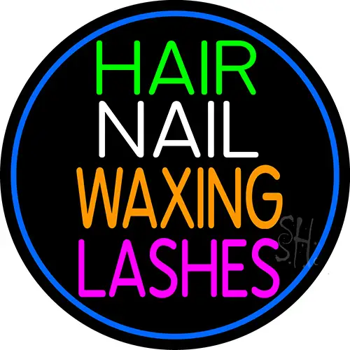 Hair Nail Waxing Lashes LED Neon Sign