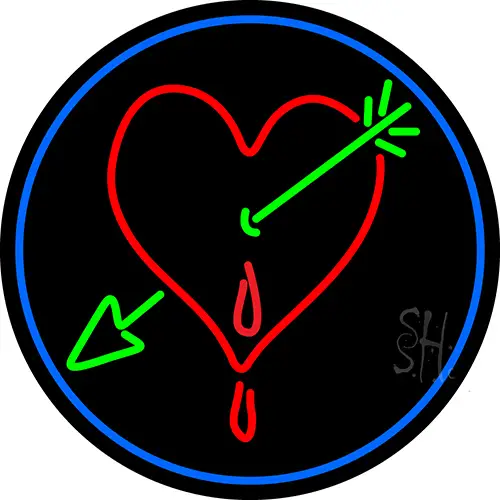 Heart Arrow I Love You LED Neon Sign