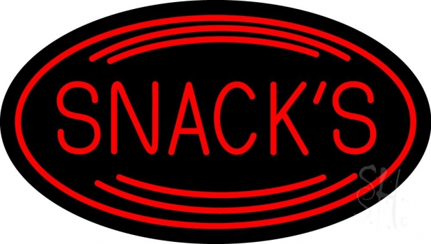 Red Snacks LED Neon Sign