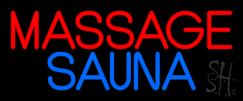 Massage Sauna LED Neon Sign