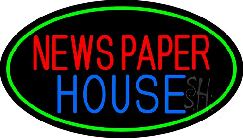 Newspaper House LED Neon Sign