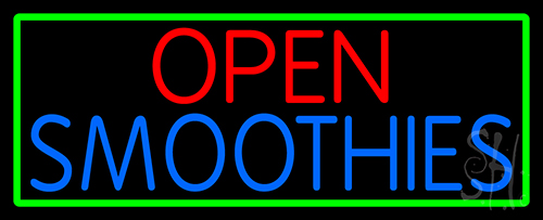 Open Smoothies LED Neon Sign