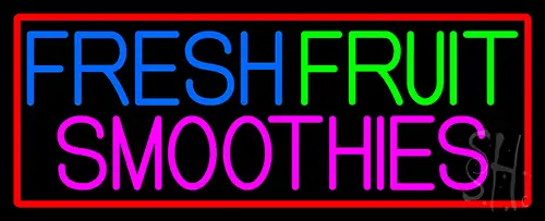 Oval Fresh Fruit Smoothies LED Neon Sign