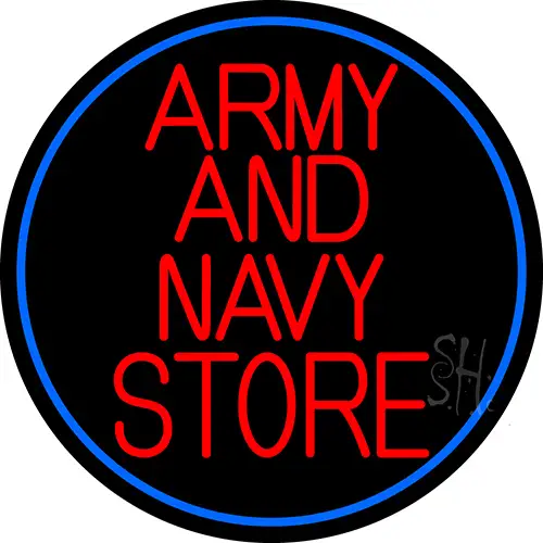 Red Army And Navy Store LED Neon Sign