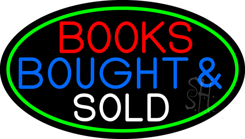 Red Books Bought And Sold LED Neon Sign