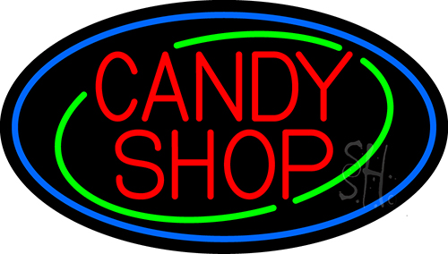 Red Candy Shop LED Neon Sign
