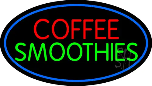 Red Coffee Smoothies LED Neon Sign