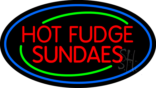 Red Hot Fudge Sundaes LED Neon Sign