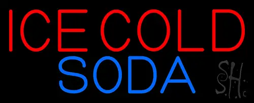 Red Ice Cold Soda LED Neon Sign