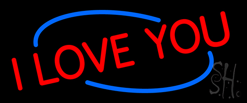 Red I Love You LED Neon Sign