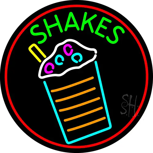 Shakes In Between Glass LED Neon Sign