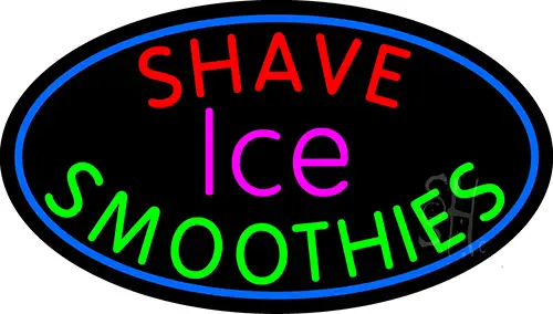 Shave Ice N Smoothies LED Neon Sign