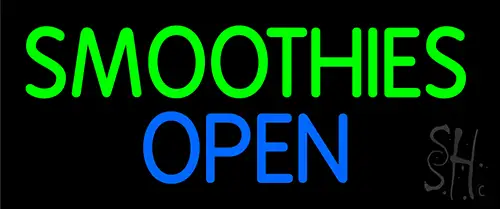 Smoothies Open LED Neon Sign
