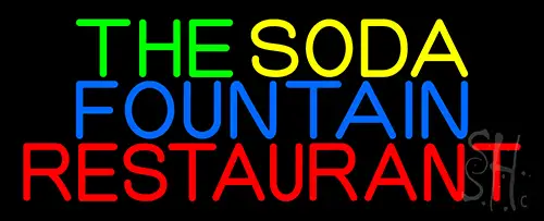 The Soda Fountain Restaurant LED Neon Sign
