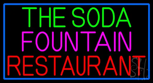 The Soda Fountain Restaurant LED Neon Sign