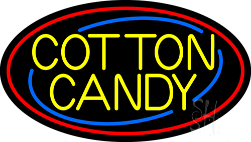 Yellow Cotton Candy LED Neon Sign