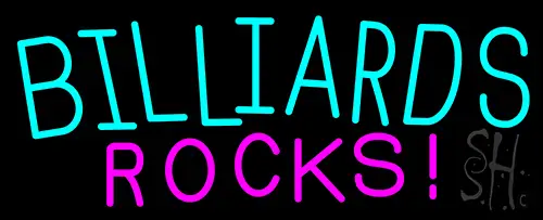 Billiards Rocks 2 LED Neon Sign